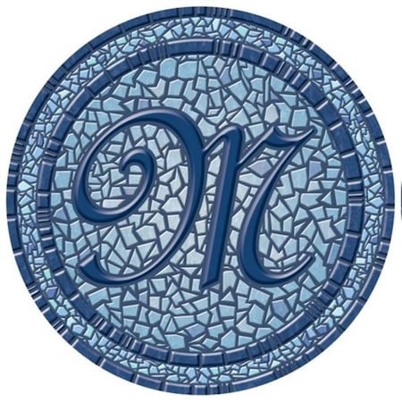 Lamatek Lamatek 67B00-0043M 59 in. dia. Monogram Mosaic Poolsaic Mat- M 67B00-0043M